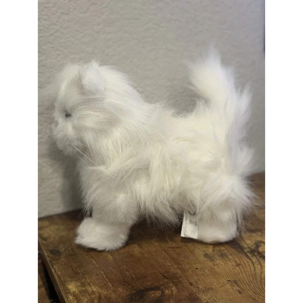 2009 Hasbro FurReal Friends Lulu Walking White Plush Kitten Kitty Cat 9